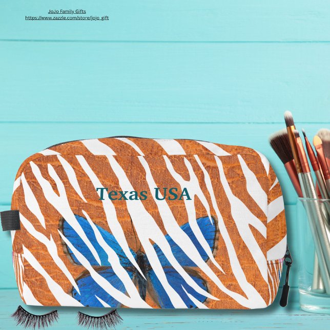 Personalisierter orangefarbener Hintergrund Butter Waschbeutel (Von Creator hochgeladen)