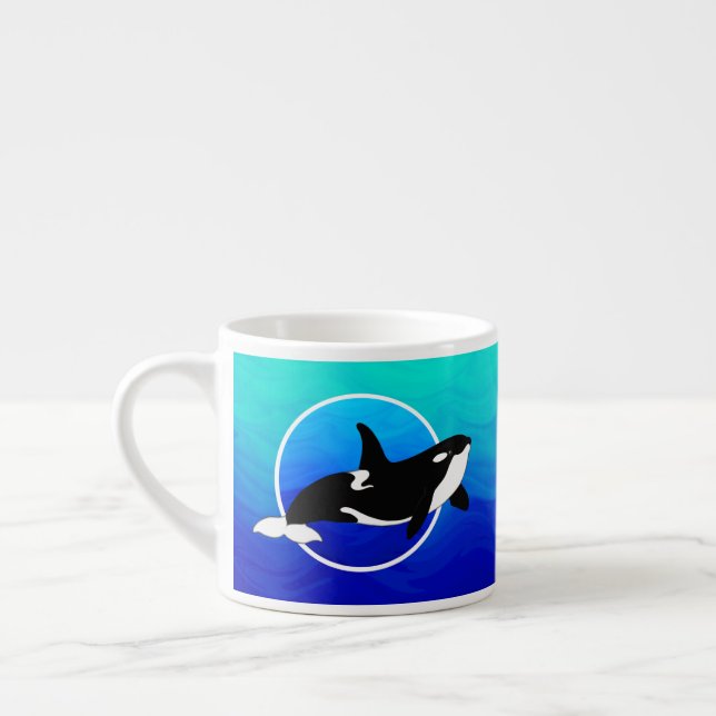 Personalisierter Orca-Espressobecher Espressotasse (Links)