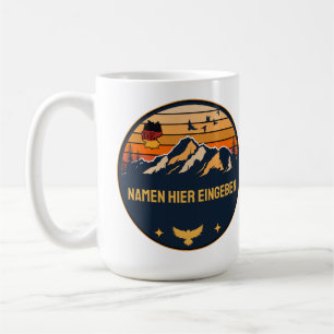 Personalisierter Ortsname Deutschland Runddesign Kaffeetasse