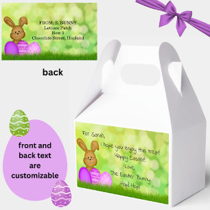 Personalisierter Osterhase für Kinder Süß Geschenkschachtel