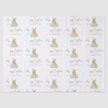 Personalisierter Osterhase mit Wasserfarben zum Os