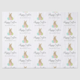 Personalisierter Osterhase mit Wasserfarben zum Os Seidenpapier