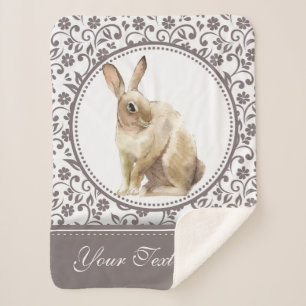 Personalisierter Osterkaninchen Sherpadecke