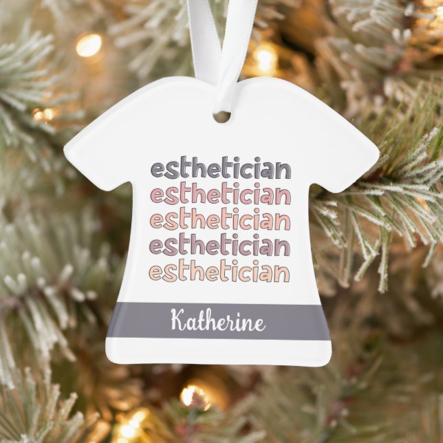 Personalisierter Östhetiker Kosmetologe Beautician Ornament (Baum)
