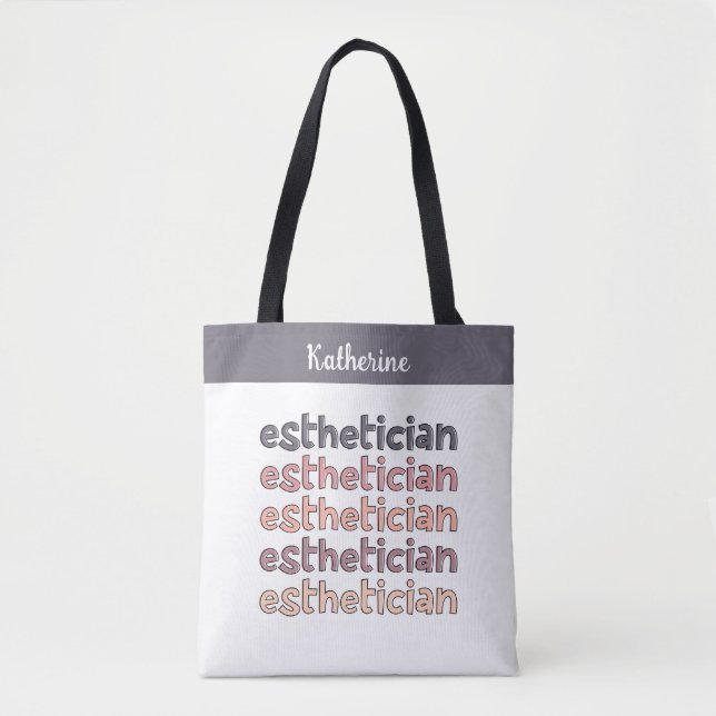 Personalisierter Östhetiker Kosmetologe Beautician Tasche (Vorderseite)