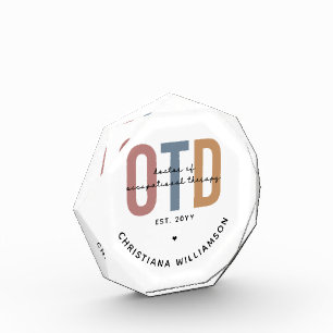 Personalisierter OTD Doktor der Arbeitstherapie Fotoblock