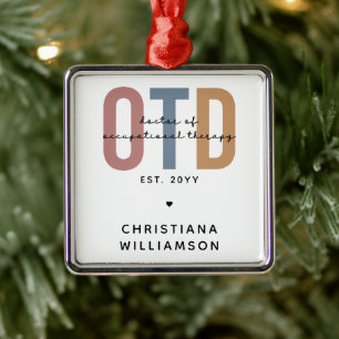 Personalisierter OTD Doktor der Arbeitstherapie Ornament Aus Metall