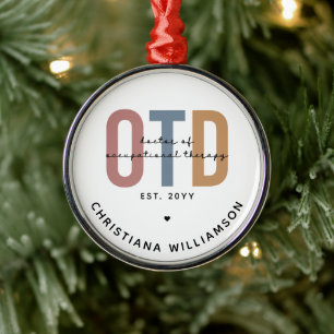 Personalisierter OTD Doktor der Arbeitstherapie Ornament Aus Metall
