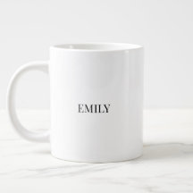 Personalisierter Paarnamen-Becher | Minimal Sein u