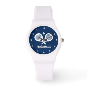 Personalisierter Padel-Tennisschläger Armbanduhr