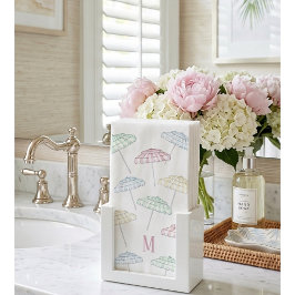 Personalisierter Palm Beach Schirm Wasserfarbe  Serviette