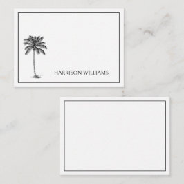 Personalisierter Palm Palmetto Tree Mitteilungskarte