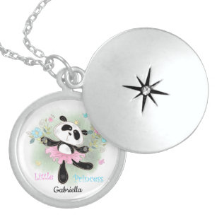 Personalisierter Panda-Bär Medaillon