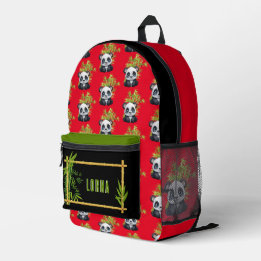 Personalisierter Panda-Rucksack Bedruckter Rucksack