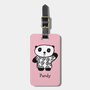 Personalisierter Pandy der Panda Gepäckanhänger