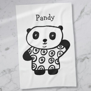 Personalisierter Pandy The Panda Süß Handtuch