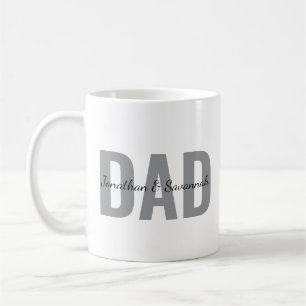 Personalisierter Papa-Becher mit Namen des Kindes Kaffeetasse