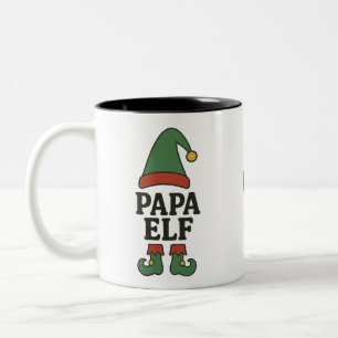 Personalisierter Papa-Elf-Becher – individuelles W Zweifarbige Tasse
