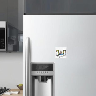 Personalisierter „PAPA mein Held“ Magnet