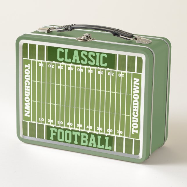 Personalisierter Papierfussball Metall Brotdose (Vorderseite)