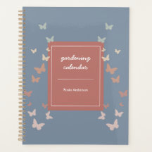 Personalisierter Pastell-Gartenblattplaner