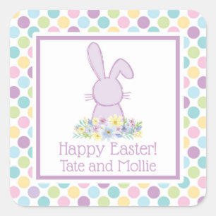 Personalisierter Pastell Ostergeblasener Sticker