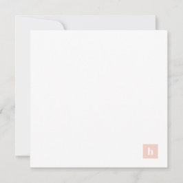 Personalisierter Pastelpfirsichpfirsichpfirsichfar Mitteilungskarte