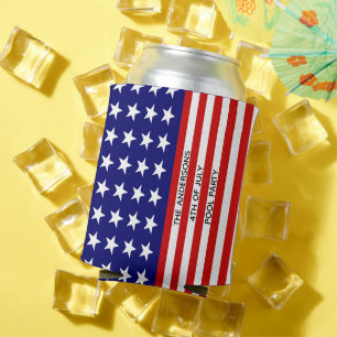 Personalisierter patriotischer Dosenkühler USA-Ges