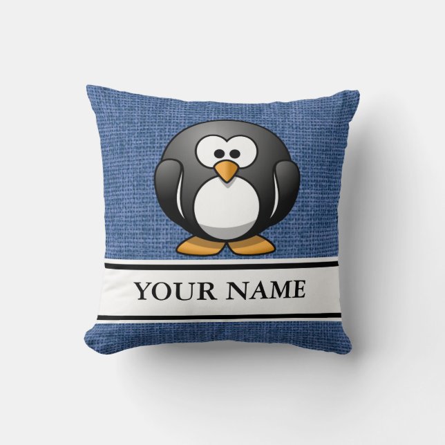 Personalisierter Penguin Kissen (Vorderseite)