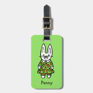 Personalisierter Penny der Hase Gepäckanhänger
