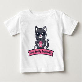 Personalisierter perfekt sarkastischer schwarzer K Baby T-shirt