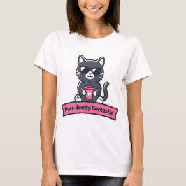 Personalisierter perfekt sarkastischer schwarzer K T-Shirt