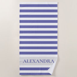 Personalisierter Peri Cabana Streifen Strandtuch
