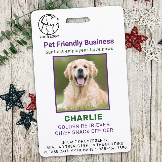 Personalisierter Pet Business Mitarbeiter Dog Foto Ausweis (Von Creator hochgeladen)