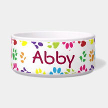 Personalisierter Pet Name Paw Druckmuster