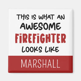 Personalisierter Phantastischer Feuerwehrmann Feue Magnet