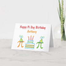 Personalisierter Pi Day zum Geburtstag