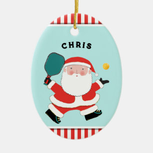 Personalisierter Pickleball-Keepake Keramik Ornament