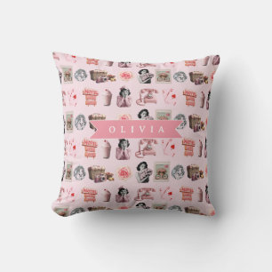 Personalisierter Pin-Up Glamour Alter Hollywood Re Kissen
