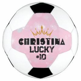 Personalisierter Pink Keepake Frauenfußball-Spiele Fußball
