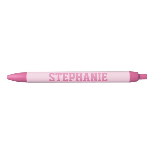 Personalisierter Pink-Pen-Patch-Varianz Kugelschreiber (Vorderseite)