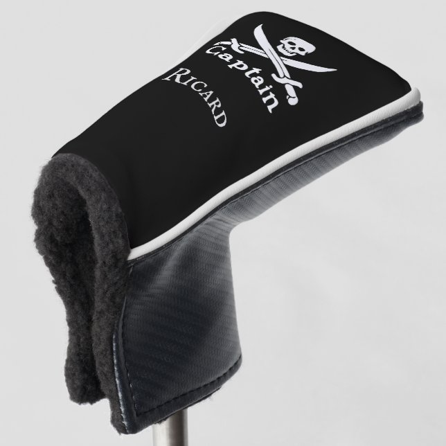 Personalisierter Pirate Captain Golf Head Cover Golf Headcover (3/4 Vorderseite)