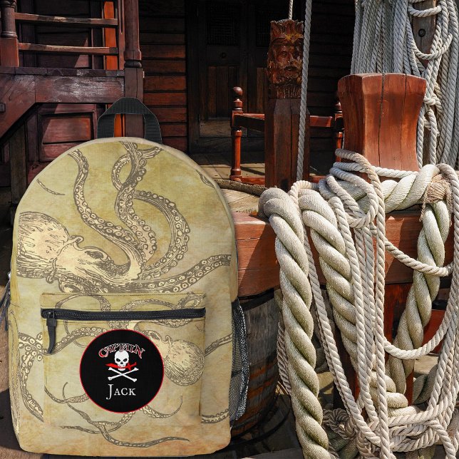 Personalisierter Piratenkapitän Bedruckter Rucksack (Von Creator hochgeladen)