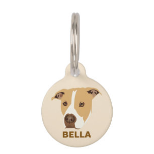 Personalisierter Pit Bull Dog Haustiermarke