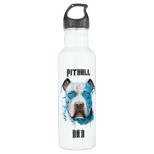 Personalisierter Pitbull-Vater Edelstahlflasche