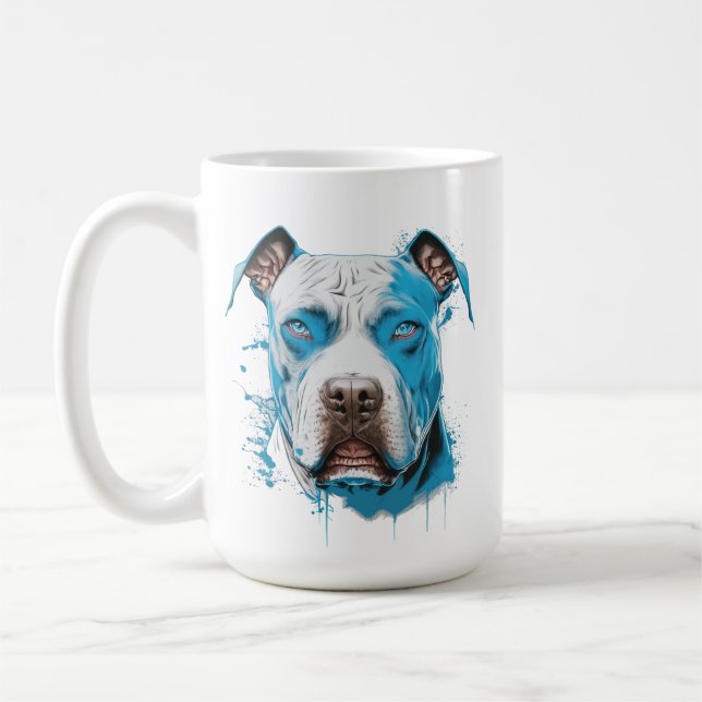 Personalisierter Pitbull-Vater Kaffeetasse (Links)