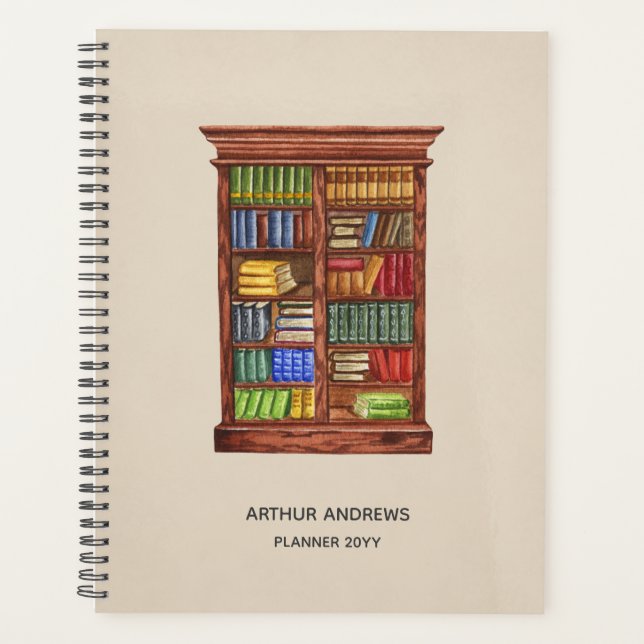 Personalisierter Planer buchen | Bibliophile Gift (Vorderseite)
