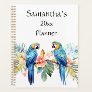 Personalisierter Planer für tropische Macaw Parrot