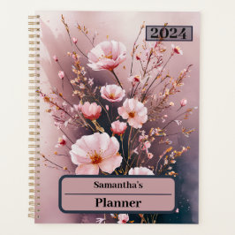 Personalisierter PLANER FÜR WASSERFARBPINK