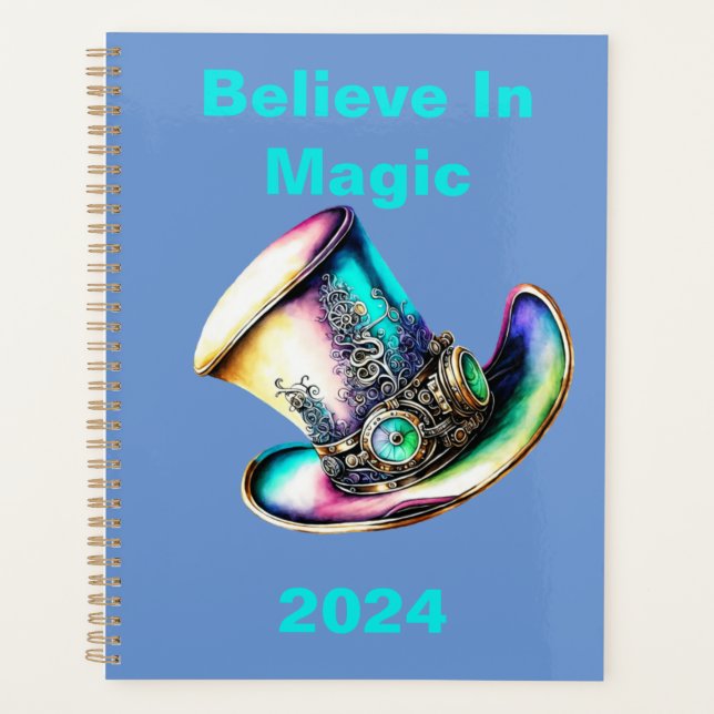 Personalisierter Planer "Glaube an Magie" 2024 (Vorderseite)